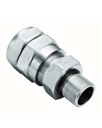 Кабельный ввод для бронированного кабеля с уплотнением внутренней оболочки кабеля резьбой G1/2, внешним диаметром кабеля D от 11 до 15 мм и проходным диаметром кабеля d= 6-10 мм Спектрон КВБ-15/10-М-G1/2 в Калуге Аксессуары для кабель-канала Pintop.r