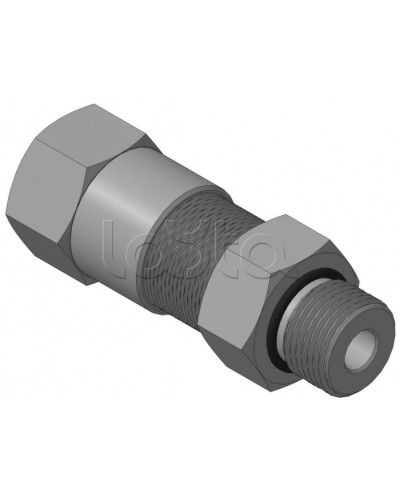Кабельный ввод с резьбой G1/2 мм для прокладки кабеля в металлорукаве РЗ-ЦП-10, с уплотнением кабеля и проходным диаметром кабеля d=2-6 мм Спектрон КВМ-10/6-Н-G1/2 в Калуге Аксессуары для кабель-канала Pintop.ru