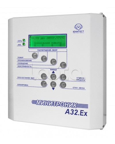 Прибор адресно-аналоговый приемно-контрольный охранно-пожарный и управления взрывозащищенный Юнитест Минитроник А32.Ех в Калуге Системы охраны взрывоопасных объектов Pintop.ru