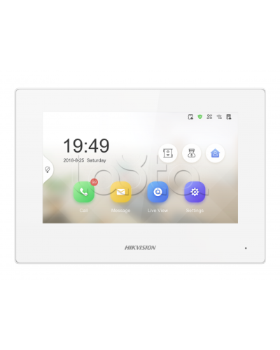 IP видеодомофон сенсорный Hikvision DS-KH6320-LE1/White(B) в Калуге Абонентские IP устройства Pintop.ru