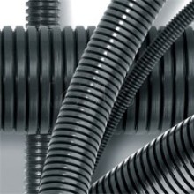 Труба гофрированная DN23мм, ПВ-0, д. вн. 22,6 мм, д. нар. 28,5 мм, полиамид 6 с протяжкой DKC PA612329F0