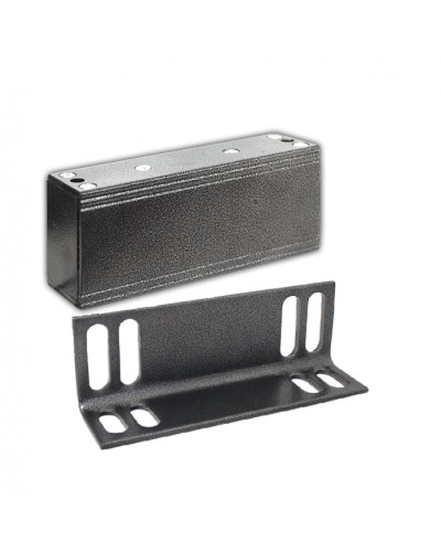 Замок электромагнитный Олевс М1-200 с уголком серебряный антик в Калуге Электромагнитные замки Pintop.ru