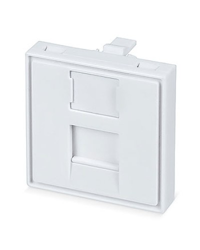 Вставка 45x45 (Mosaic) для 1 модуля формата Keystone Jack (FP-45-1M) Пожтехкабель СКС (202-031) (аналог Mosaic) в Калуге Модули Keystone Pintop.ru