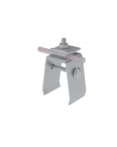 Универсальный фальцевый держатель H70 мм для прутка Ø 5-10 мм TD КМ-профиль (UFD-H70-D5-10 TD) в Калуге Монтажные материалы Pintop.ru