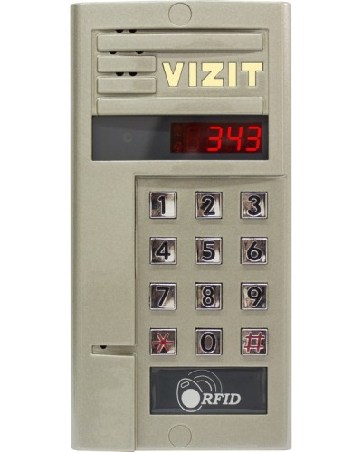 Блок вызова для совместной работы с БУД-302 VIZIT БВД-343F в Калуге Блоки вызова многоабонентные Pintop.ru