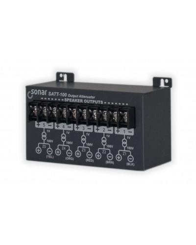 Блок аттенюаторов для настольныx усилителей Sonar SATT-100 в Калуге Система оповещения и трансляции Sonar Pintop.ru