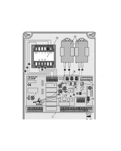 Блок управления для приводов распашных ворот Came 002ZA3P в Калуге Автоматизация ворот Pintop.ru