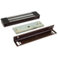 Электромагнитный замок AccordTec ML-400 KB с уголком, цвет коричневый