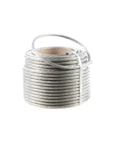 Трос стальной в ПВХ изоляции d=10.0 мм, катушка 50 метров REXANT (09-5300) в Калуге Крепежные изделия Pintop.ru