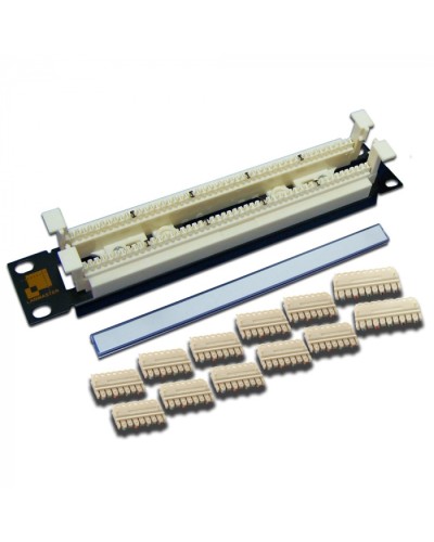 50-парный 110 кросс 10 1U, блоки в комплекте LANMASTER (LAN-RS110-50FT/10) в Калуге Патч-панели Pintop.ru