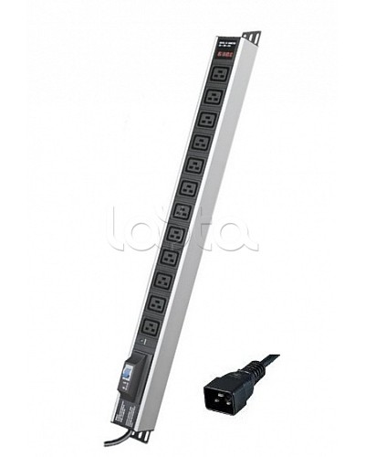 Блок распределения питания вертикальный для 19 шкафов DKC R5V12CBOPCDC19 в Калуге Блоки розеток Pintop.ru