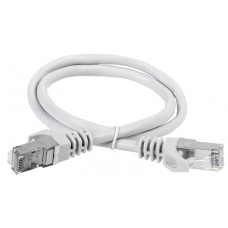 ITK Коммутационный шнур (патч-корд), кат.6А S/FTP, LSZH, 2м, серый (PC01-C6ASL-2M)