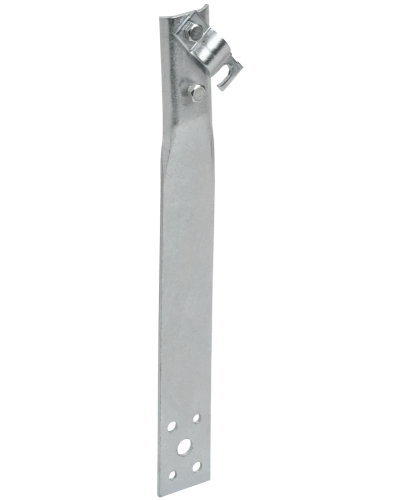 Держатель проводника круглого 6-10мм винтовой прямой h=60мм оцинкованная сталь IEK (ZDP86-11-1-16-60) в Калуге Крепеж Pintop.ru