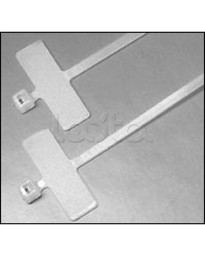 Хомут-стяжка нейлоновый, неоткрывающийся, с площадкой для маркировки 200x2.5 мм Hyperline GTK-200MC (100 шт/уп.) в Калуге Стяжки-хомуты Pintop.ru