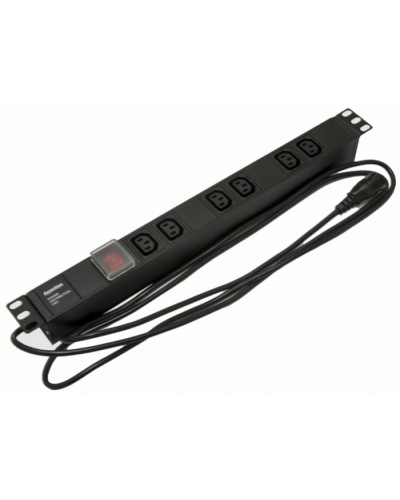 Блок розеток Hyperline SHE19-6IEC-S-2.5IEC в Калуге Блоки розеток Pintop.ru