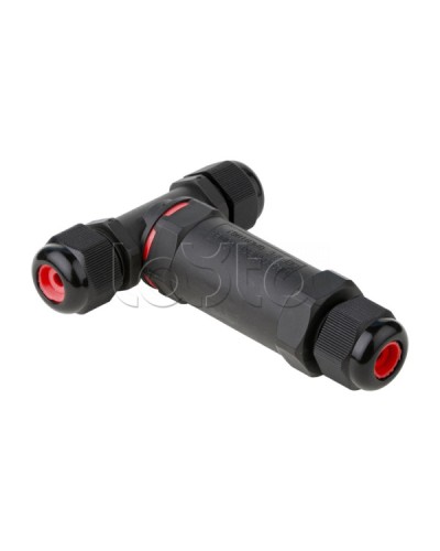 Кабельный коннектор Т-образный (клеммник 3PIN) IP68 FreeTools EKF (plc-uac-cb3T) в Калуге Коннекторы Pintop.ru