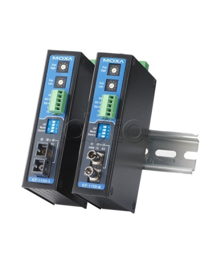 Конвертор RS-232/422/485 в оптику MM (ST)Moxa ICF-1150I-M-ST-T в Калуге Дополнительное оборудование для ОПС Pintop.ru