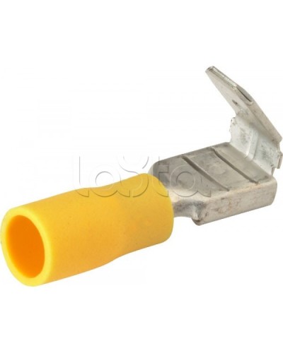 Клемма плоская изолированная 4-6 мм² (КПИ гнездо+штекер - 7.4мм+6.3мм) (100шт/уп) REXANT 08-0452 в Калуге Клеммные колодки Pintop.ru