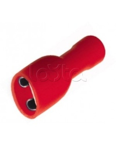 Клемма плоская полностью изолированная 0.5-1.5 мм² (КППИ гнездо - 5мм) (100шт/уп) REXANT 08-0611 в Калуге Клеммные колодки Pintop.ru