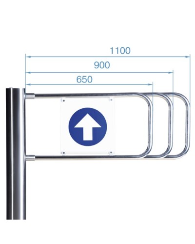 Створка для стойки калитки PERCo-AG-1100 (1100мм) в Калуге Ограждения Pintop.ru