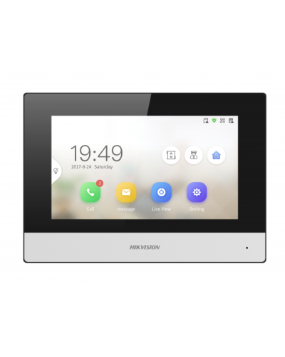 IP видеодомофон сенсорный с Wi-Fi Hikvision DS-KH6320-WTDE1 в Калуге Абонентские IP устройства Pintop.ru