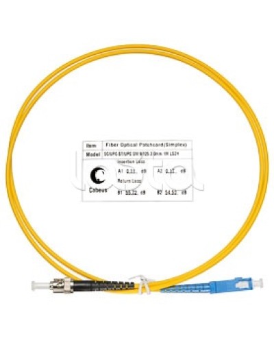 Патч-корд волоконно-оптический SM 9/125 simplex SC-ST LSZH (1 м) Cabeus FOP(s)-9-SC-ST-1m в Калуге Патч-корды оптические Pintop.ru