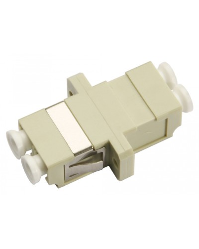 Соединитель проходной LC-LC duplex, MM(для многомодового кабеля) Cabeus DLC-DLC-MM в Калуге Проходные адаптеры и розетки оптические Pintop.ru