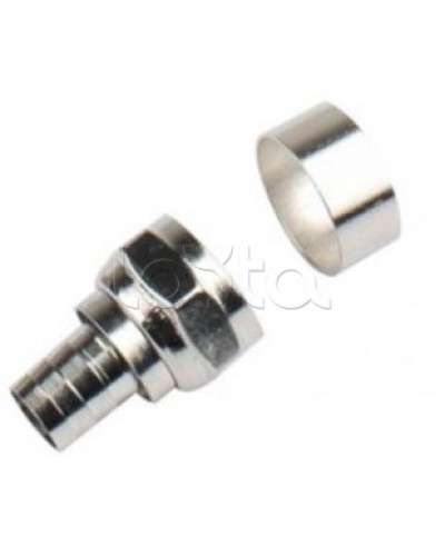 Штекер F-разъем под обжим (RG6U) LAZSO APFC12-RG6U в Калуге Коннекторы Pintop.ru