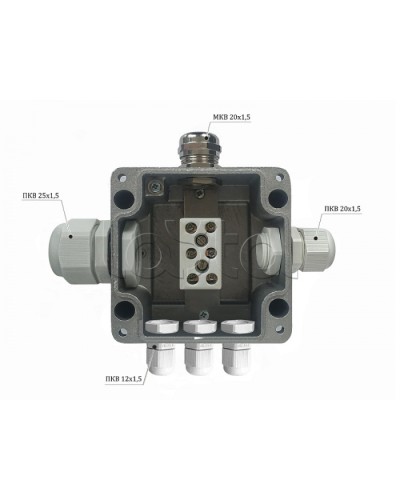 Металлическая коробка соединительная Магнито-контакт МКС 2ВК «МОРОЗ» с датчиком вскрытия корпуса (тампером), IP66/IP68 в Калуге Распределительные коробки Pintop.ru