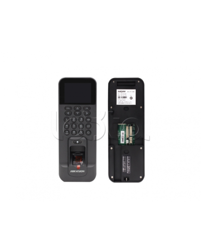 Терминал доступа со встроенным считывателем отпечатков пальцев Hikvision DS-K1T804BF в Калуге Считыватели Pintop.ru