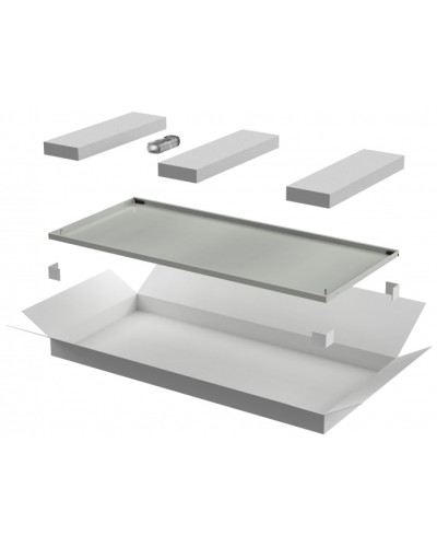 ITK LINEA E Дверь металлическая 600мм шкафа 33U сер. (LE35-33U6X-DM) в Калуге Аксессуары для стоек и шкафов Pintop.ru