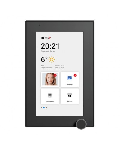 IP-видеодомофон BAS-IP AZ-07L BLACK в Калуге Абонентские IP устройства Pintop.ru