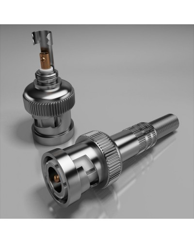 Разъем штекер BNC под винт с пружиной в металлическом корпусе ПожТехКабель PTK-Accessories в Калуге Коннекторы Pintop.ru